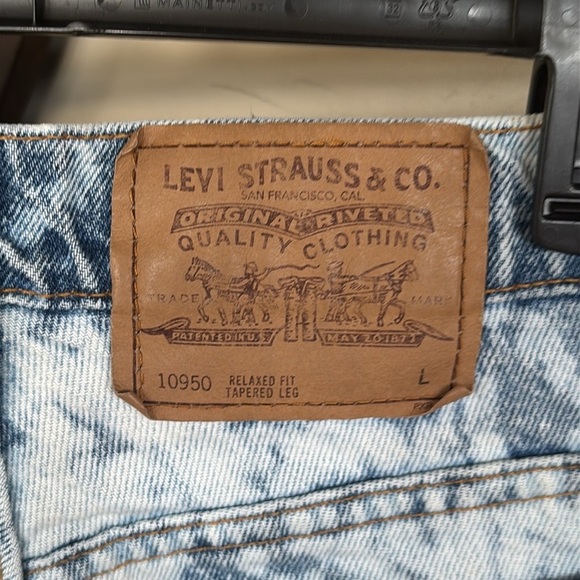 Levi’s Acid Wash Cutoff Jean Shorts Frayed Hem High Rise Custom Distressed 90s - Picture 9 of 16